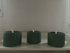 3 Elambia LED-Kerzen in grün