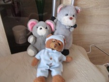 3 Stofftiere - Kuscheltiere.