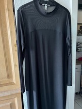 H&M MAXIKLEID GR. XL SCHWARZ, SCHLICHTES  SEXY ETUIKLEID, DURCHSICHTIGE DETAILS