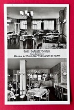 AK HANAU um 1955 Hotel Gaststätte Genthin Innenansichten    ( 168815