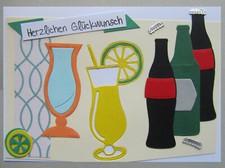 Karte Geburtstag Glückwunsch Gratulation Gutschein Getränke Silvester Party .3