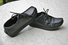 SNIPE schwarze Halbschuhe Gr. 37 Schnürschuhe Glatt Leder