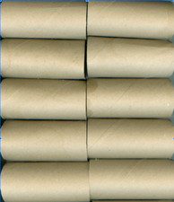 100 Klopapierrollen leer