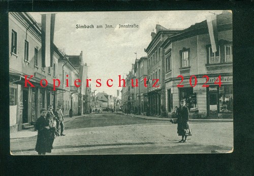 Simbach inn innstraße - ak,