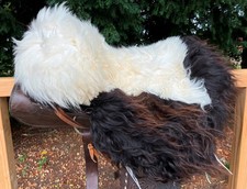 Lammfell Sattelbezug