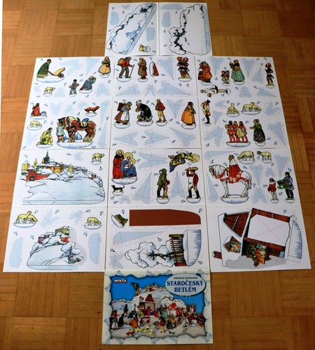 Weihnachtskrippe papier pappe - weihnachtskrippe,