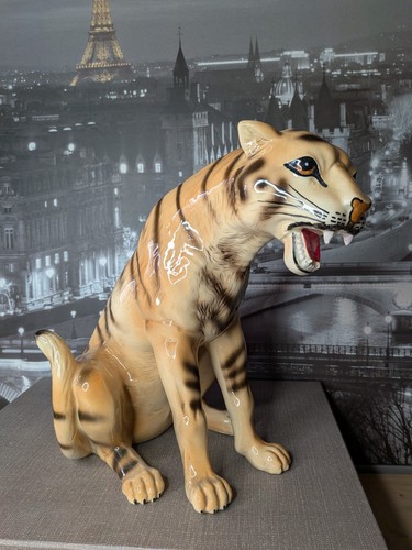 Keramik tiger figur hõhe 36cm - keramik,