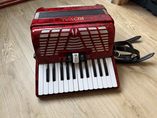 Akkordeon royal rot mit tasche - royal,