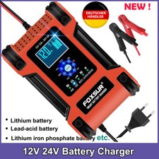 12A LiFePO4 Lithium Autobatterie Ladegerät 12A Vollautomatisches Ladegerät 200Ah