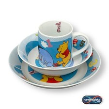Winnie Pooh Kinder Geschirr Disney Tasse Teller Schale 3er Frühstücksset p:os