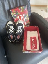 Sneaker  Low ,Schwarz , Canvas Stoff ,Weiß, Gr. 40  von Kenzo Neuwertig!
