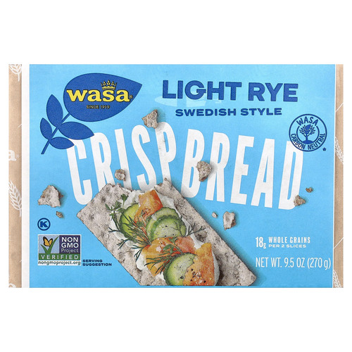 Crispbread light rye 5 oz - light,
