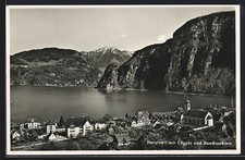 Ansichtskarte Hergiswil, Gesamtansicht mit Lopper und Buochserhorn 