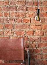 Steintapete Papiertapete Rot