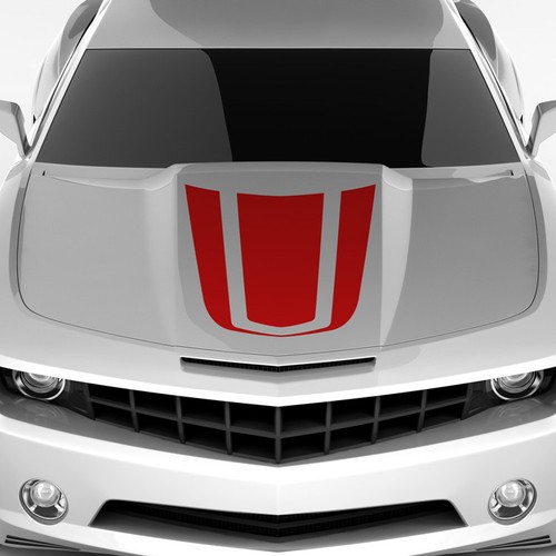 Dekor rennstreifen motorhaube - dekor,