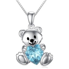 Teddybär Halskette, Sterling