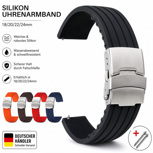 Silikon uhrenarmband - silikon,