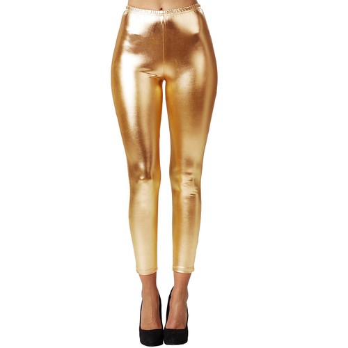 Damen leggings metallic strech - damen,