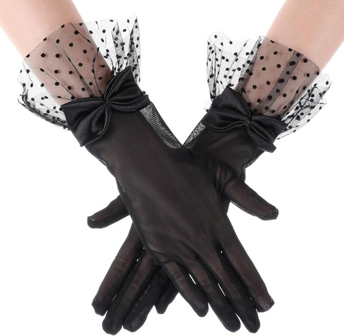 Handschuhe spitze schwarz - handschuhe,