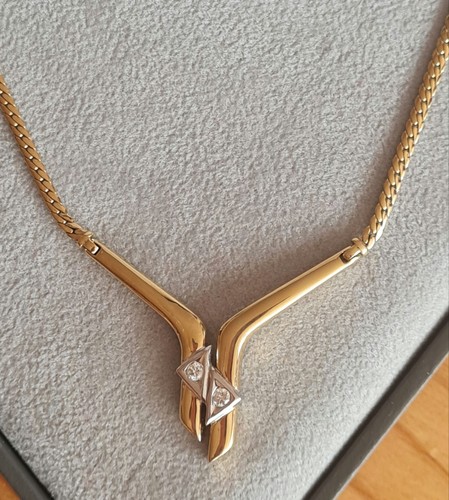 Echtes brillant collier 585 - echtes, brillant-collier