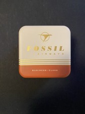 FOSSIL Blechdose Uhr Metall Dose Schmuckdose LEER Retro Vintage SBT-1537 5/21