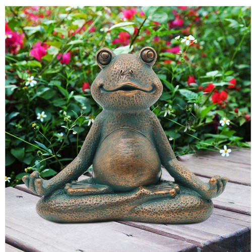 Meditation frosch figur deko - meditation,