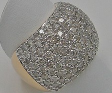 2,50 Ct ♦️Breiter Brillant Ring 585 14kt Gold Brillanten Diamant 10,5 Gr ♦️ 8895