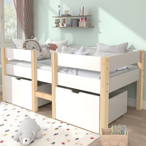 100 massivholz kinderbett mit - massivholz,