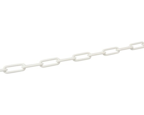 Kunststoffkette weiß 5 - mm,,