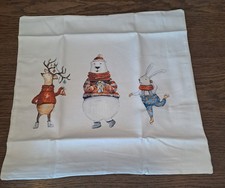 Kissenbezug Kissenhülle Weihnachten 40x40 Weihnachtskissen Eisbär Elch in OVP