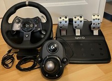 Logitech G920 Lenkrad, Pedale und Schalthebel