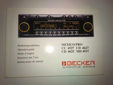 Bedienungsanleitung Becker MEXICO PRO - CC 4527  - CD 4627  - CD 4625  - MD 4937