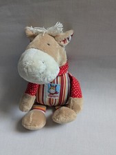 SIGIKID Pferd JAPPY JUMP Spieluhr Braun & Rot Orange Gelb gestreift  25 cm