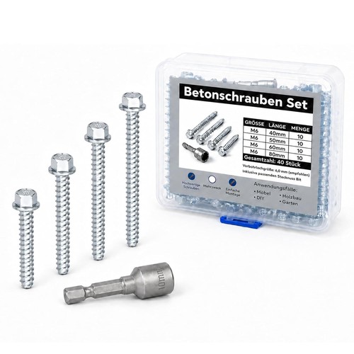 Betonschrauben set - set, m6