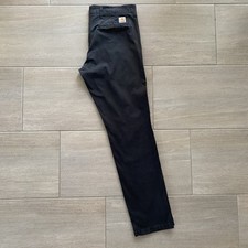 Cahartt WIP Sid Pant Chino W34/L34 Herren Schwarz Chinohose Stretch