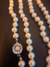 Perlenkette 94 cm, sehr alt   -  Jetzt schon an Weihnachten denken