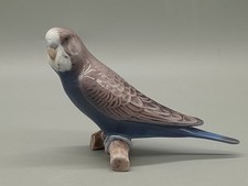 Bing & Gröndahl Figur Vogel Wellensittich blau Nr. 2210 Porzellan 1. Wahl