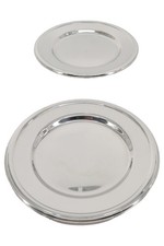 WMF Platzteller Silber Metall Elegant Rund 14 cm Deko Teller 2er Set