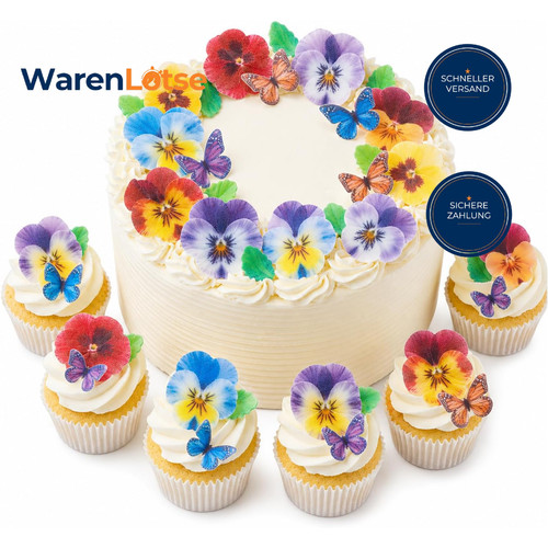Essbare blumen tortendeko - essbare,