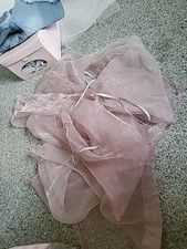 Chiffon Gardinenschal Rosa Schimmernd 1,43 X 2,00