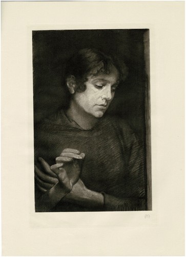 Max klinger kopfstudie - max, "