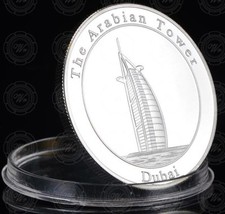 Dubai / Burj al Arab Tower / Kamel - MEDAILLE - SILBER AUFLAGE - PROOF - SELTEN