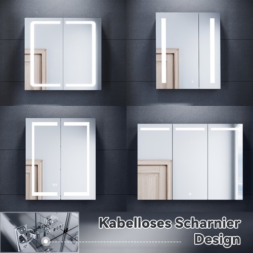 Edelstah spiegelschrank mit - spiegelschrank,