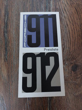 Original Preisliste Porsche