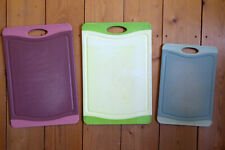 3x Schneidebrett Set Microban antibakteriell rutschfest Bretter Küchenbretter