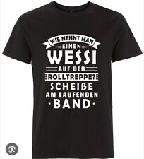 T-Shirt/Damen/Herren/Wessi auf der Rolltreppe Geschenk/Lustig/Spruch