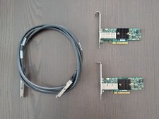 10G 40G Netzwerk Kit - 2x Mellanox ConnectX-2 VPI QSFP PCIe + 2m QSFP DAC Kabel