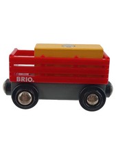 BRIO Güterwagen Modelleisenbahn Waggon Rot Holz Kunststoff 3.5x8.5cm