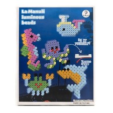 OUTLET La Manuli Bügelperlen Tiere - Bügelperlenset mit Steckplatte und 5 Motive