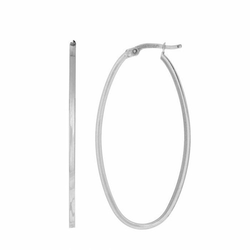 Oval ohrringe echt 14k - oval,